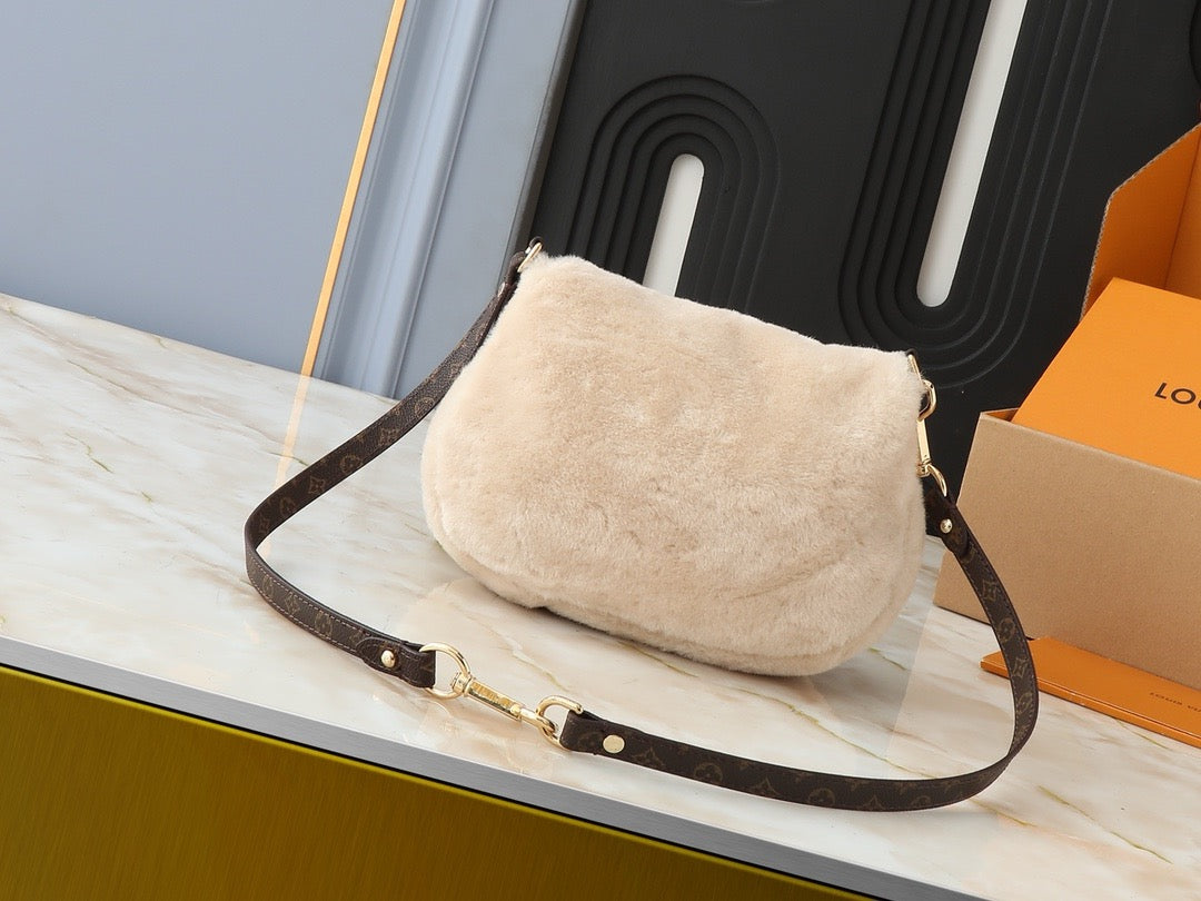 FAVORITE plush monogram handbag