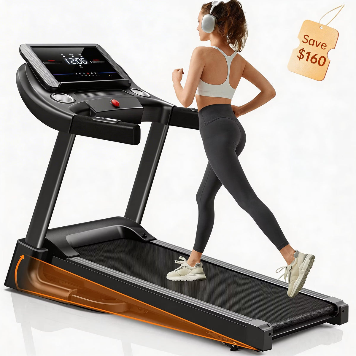 Apus U50 Foldable Smart Treadmill with Incline