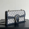 Dionysus series Dionysus bag with monogram and leather accents