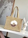 Straw tote bag series