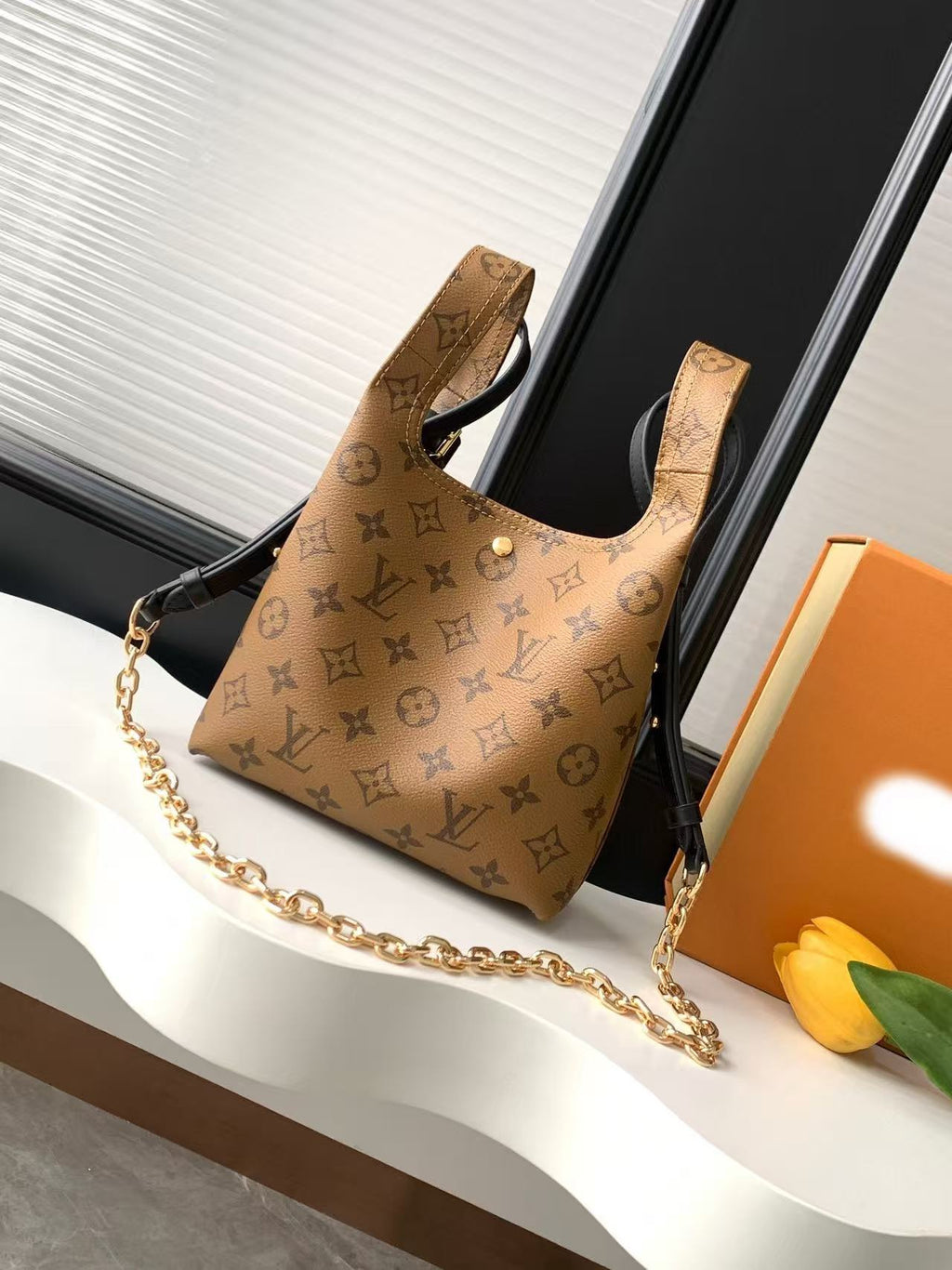brown monogram handbag series