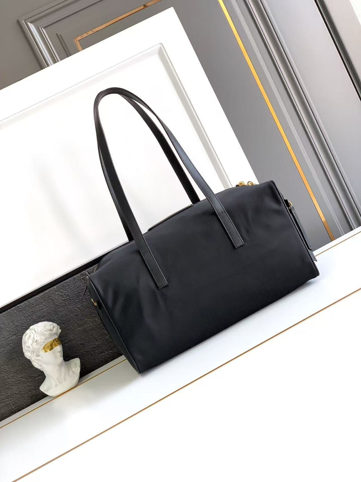 Large nylon handbag