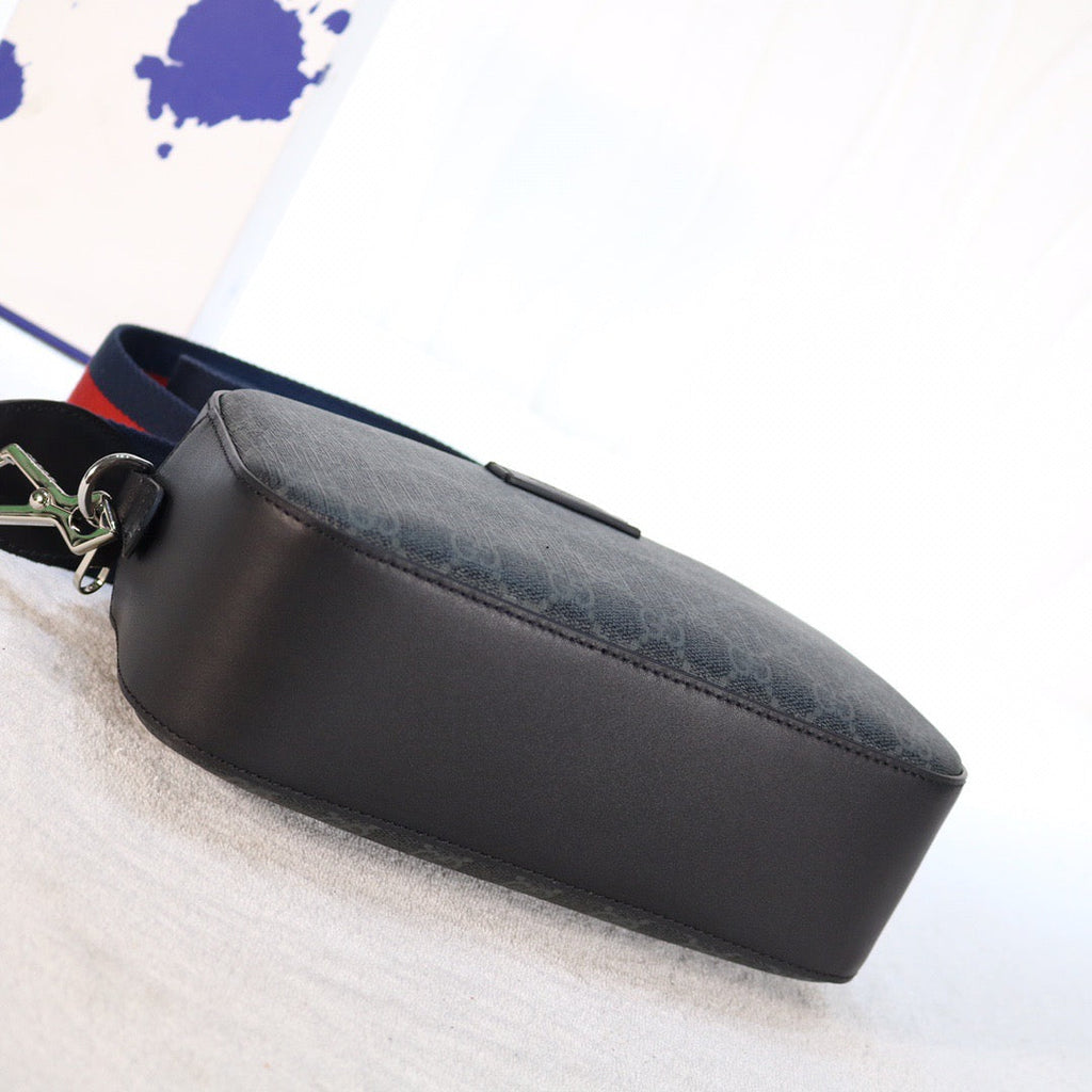 Black GG Imprime Camera Crossbody Bag