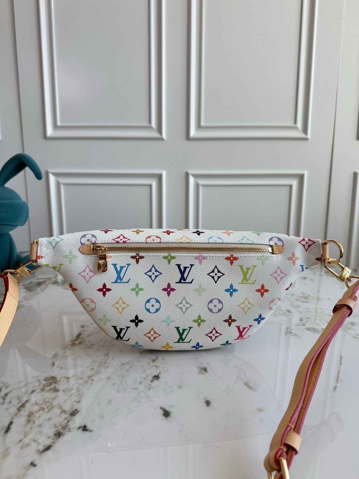 Colorful monogram waist bag series