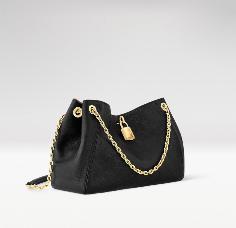 2026 Anytime PM Handbag in Black Monogram Empreinte Embossed Leather M14324