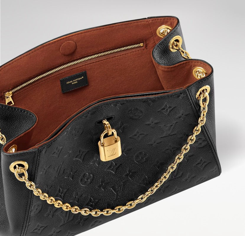 2026 Anytime PM Handbag in Black Monogram Empreinte Embossed Leather M14324