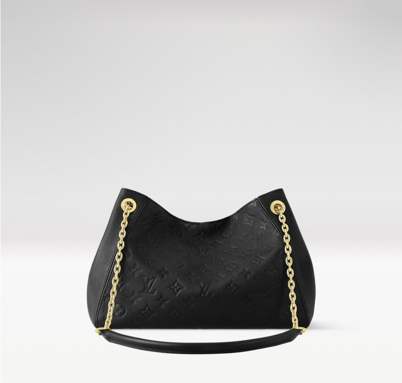2026 Anytime PM Handbag in Black Monogram Empreinte Embossed Leather M14324