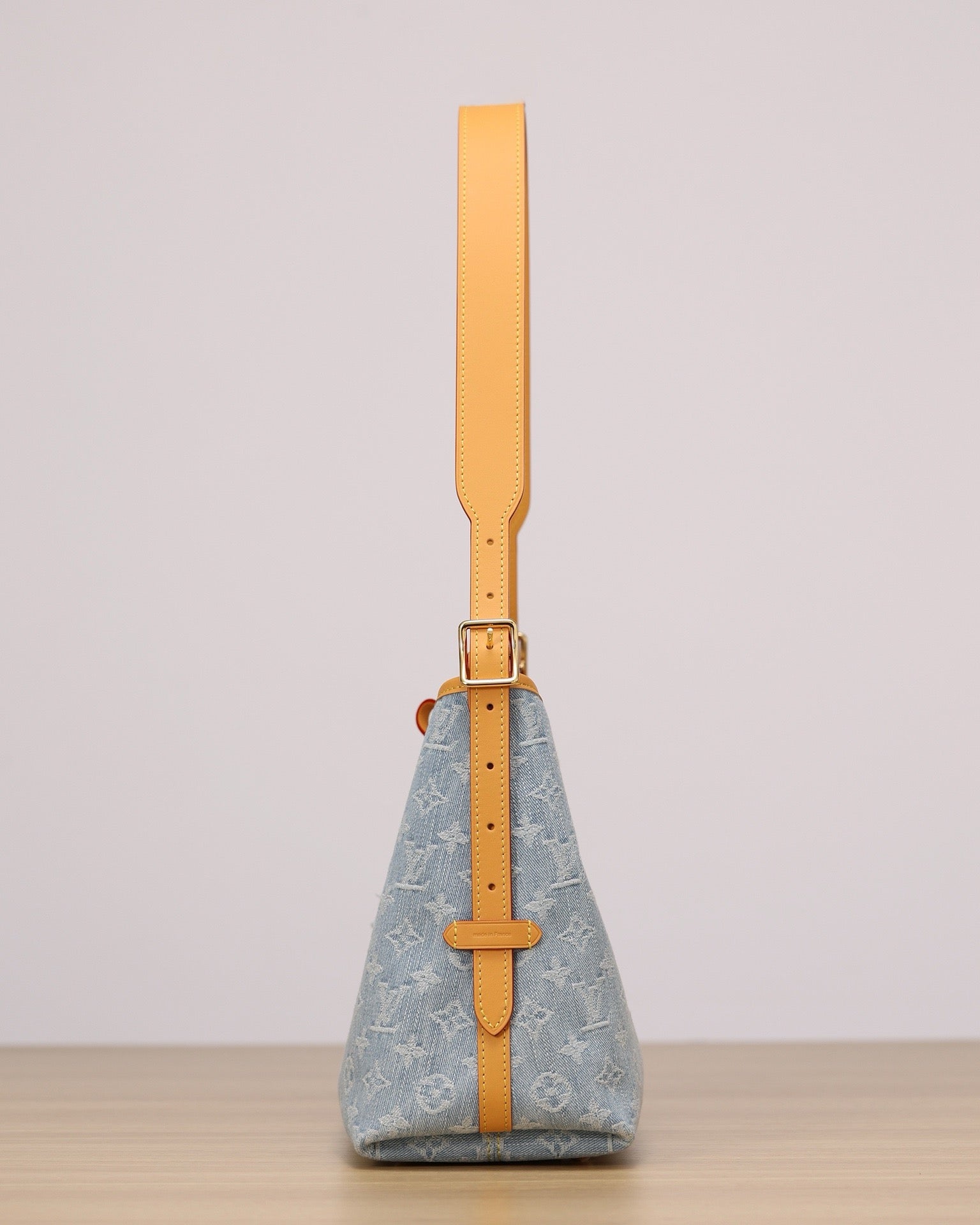 2026 CarryAll PM Handbag, Blue Monogram Denim M11462