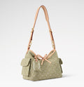 2026 Carryall Cargo PM Handbag in Khaki Denim M27623