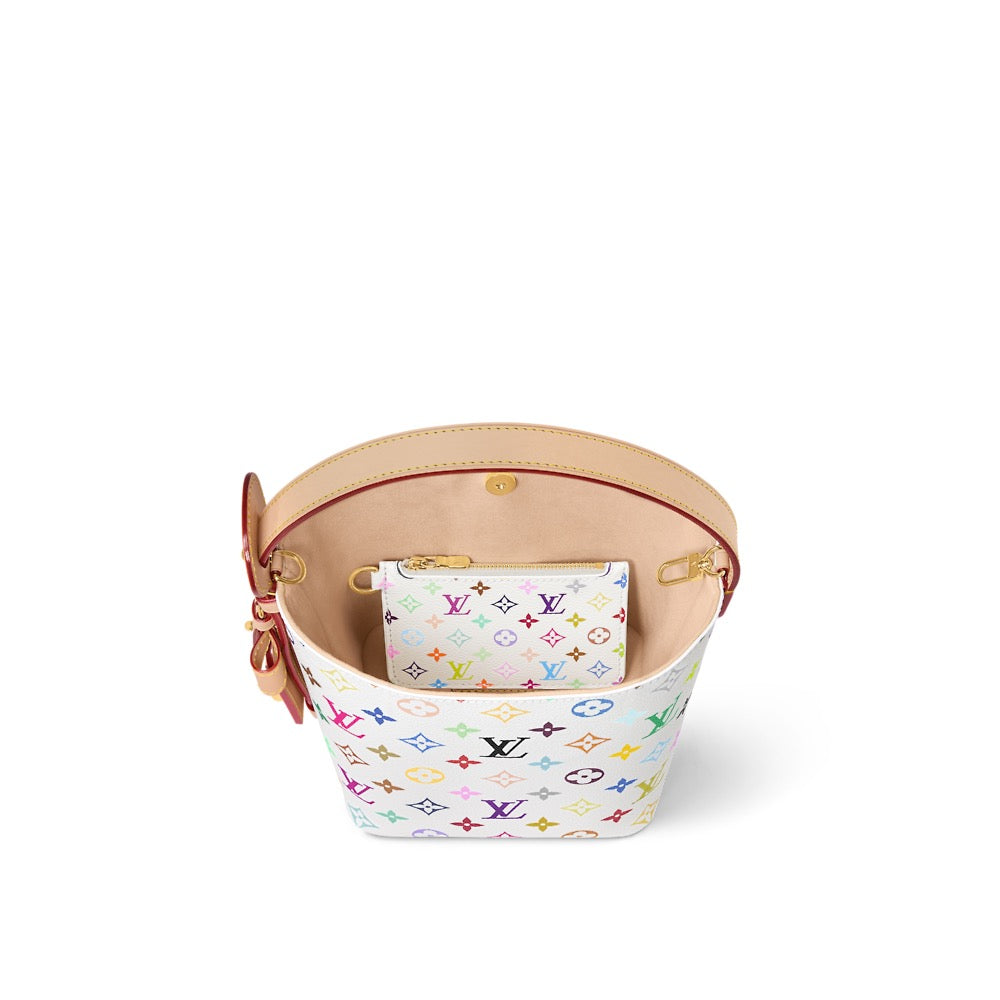 2026 All In BB Handbag in White Multicolor Monogram Coated Canvas M13089