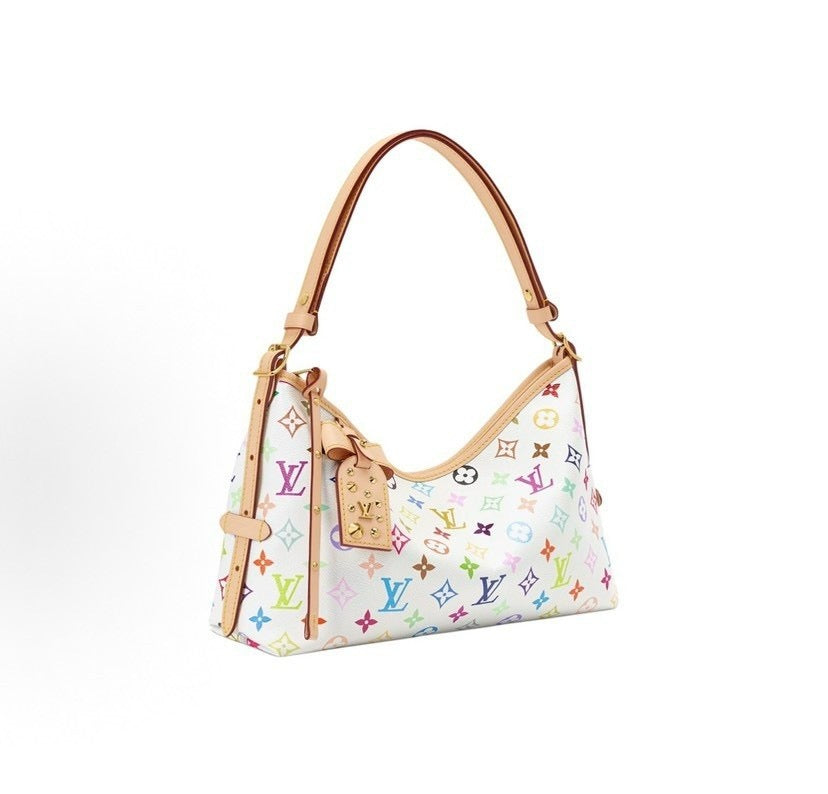 2026 White-Coated Canvas Collaboration Shoulder Bag M27578