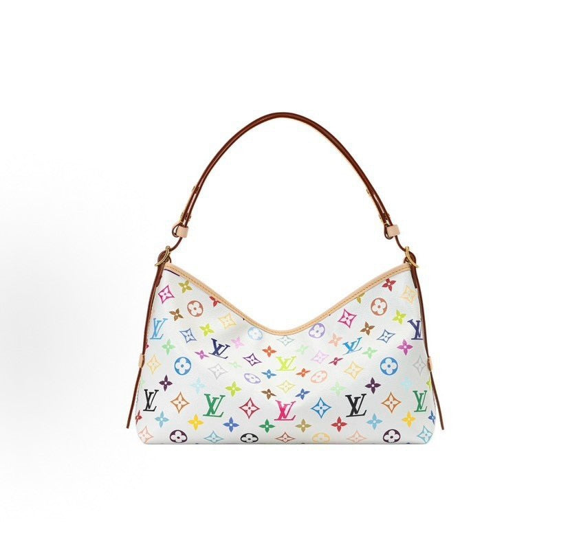 2026 White-Coated Canvas Collaboration Shoulder Bag M27578