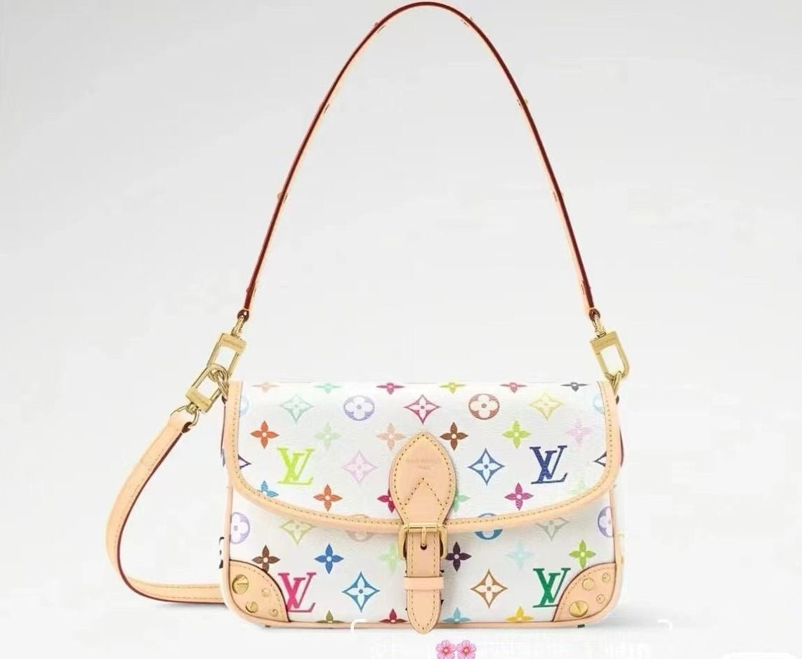 2026 Collaboration White Monogram Canvas Handbag M27866