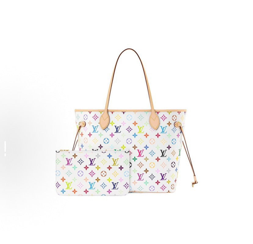 2026 Neverfull MM Handbag in Monogram Multicolore coated canvas M27787