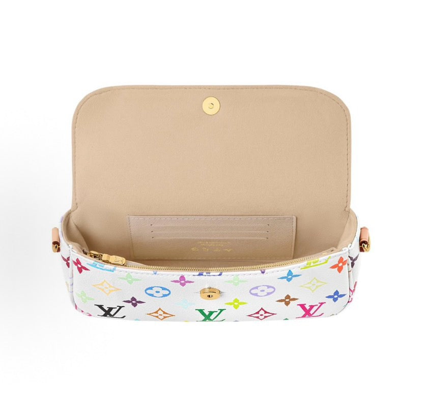 2026 Monogram Multicolore Chain Bag in White Canvas M27492