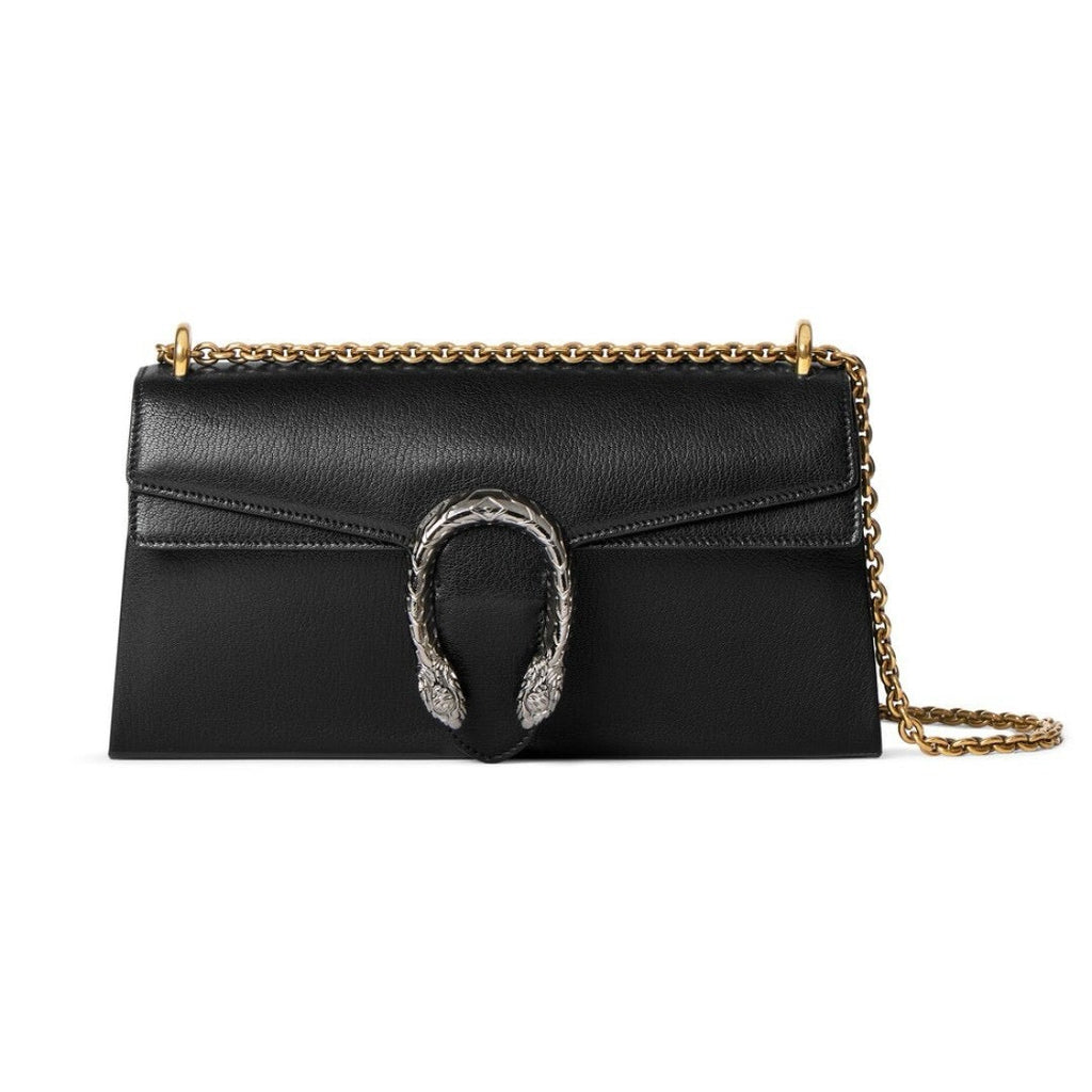 2026 Black Grained Leather Dionysus Collection Medium Leather Shoulder Bag 874735 AAGA7 1000