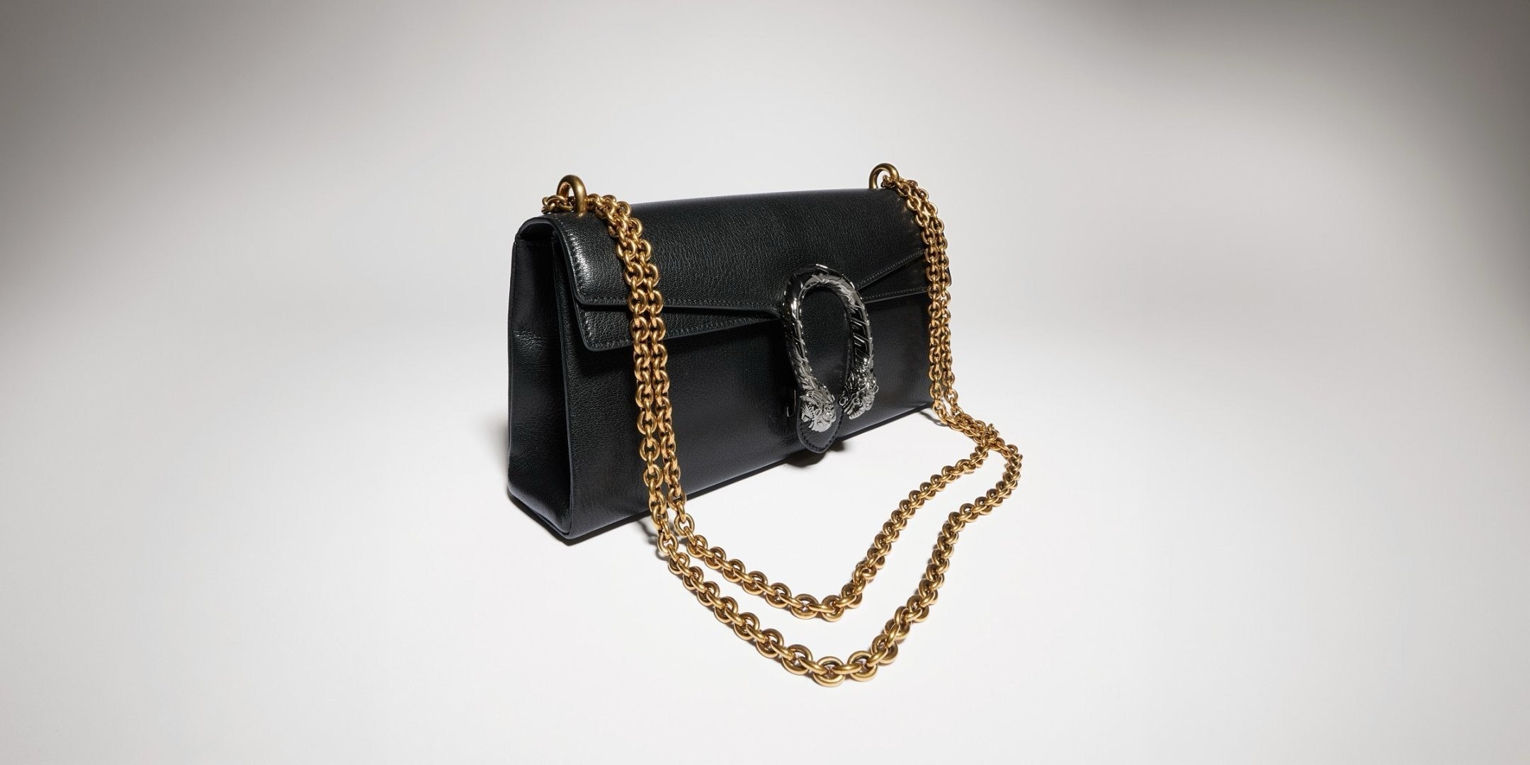 2026 Black Grained Leather Dionysus Collection Medium Leather Shoulder Bag 874735 AAGA7 1000