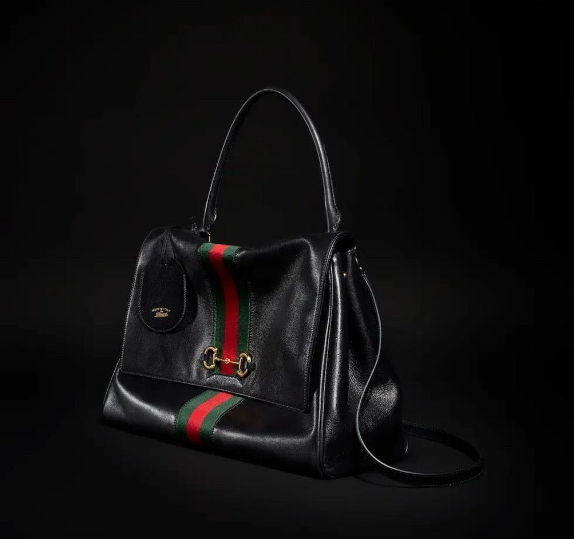 2026 Large Black Premium Leather Paparazzo Handbag 875019 AAGIQ 1053