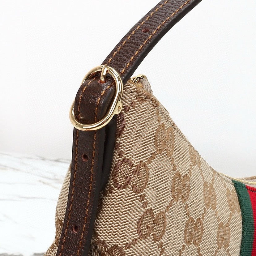 2026 Mini/Small Shoulder Crossbody Bag in Dark Brown GG Canvas 863406 FAFV9 9653