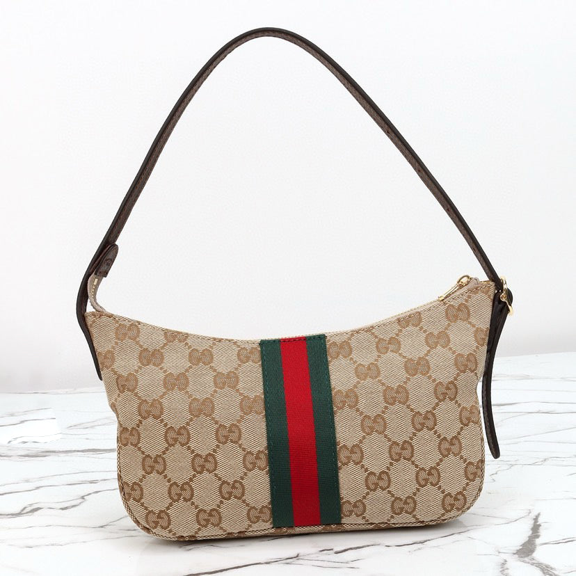 2026 Mini/Small Shoulder Crossbody Bag in Dark Brown GG Canvas 863406 FAFV9 9653