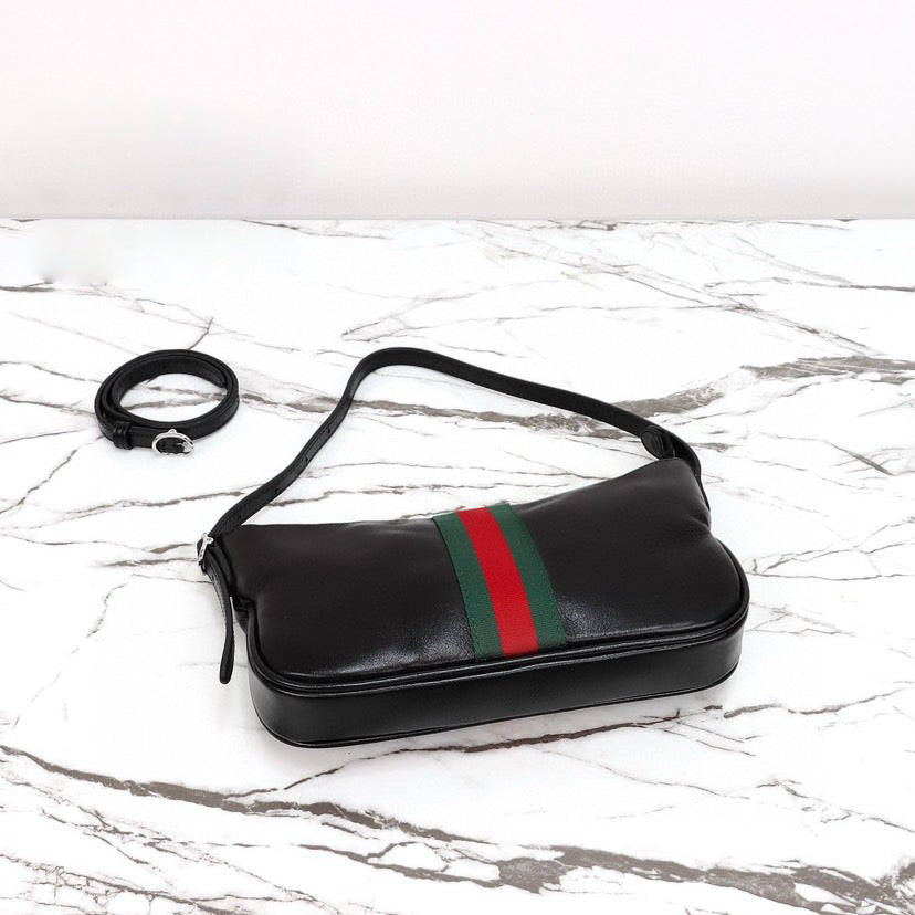 2026 Small Black Underarm Bag/Crossbody Bag 863406 AAGF7 1053