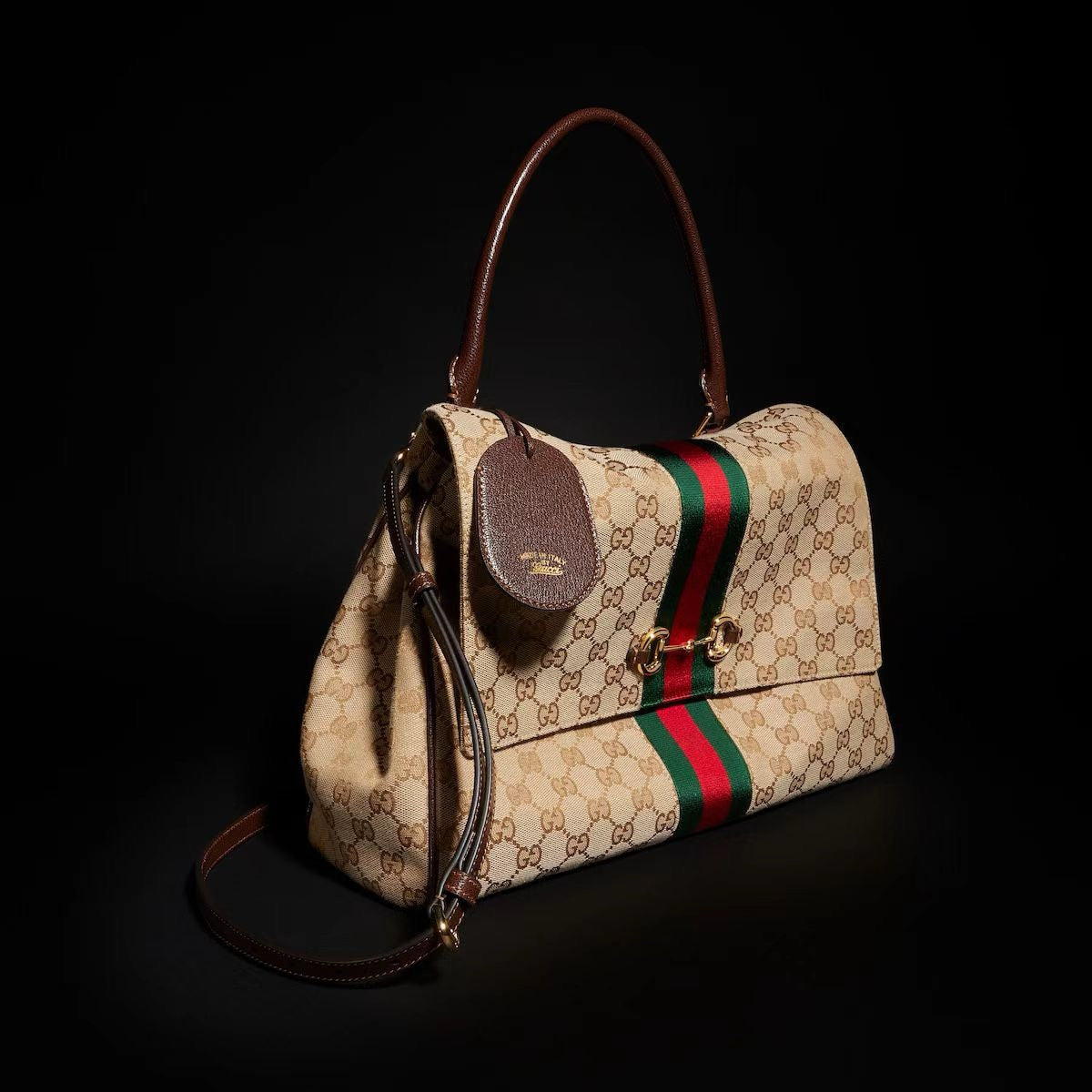 Medium Classic Double G Canvas Tote |875018 FAFV9 9653