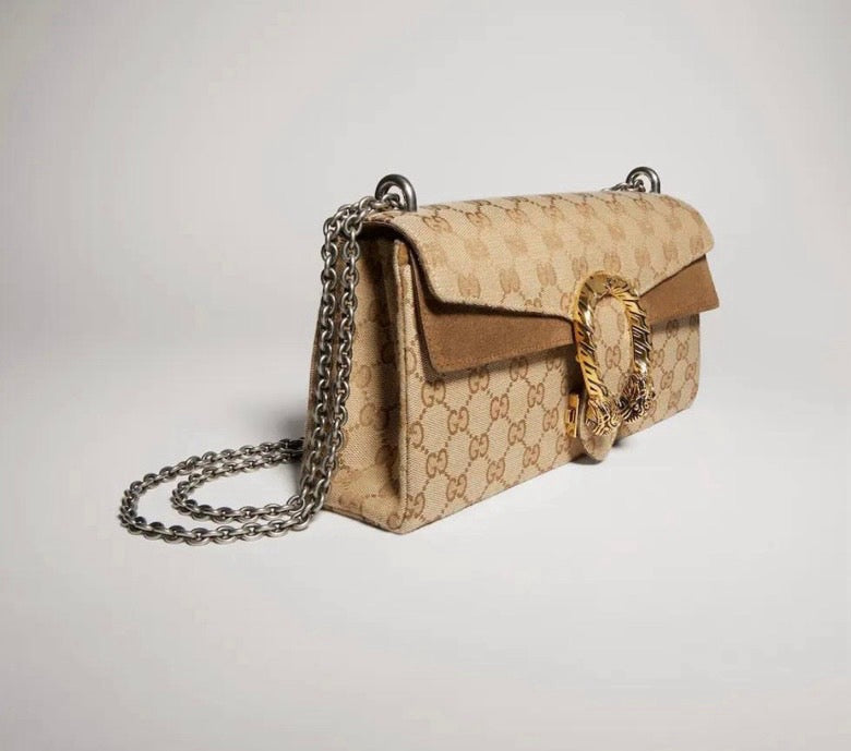 2026 Brown GG Canvas Classic Monogram Dionysus Bag 874735 FAF7S 9642