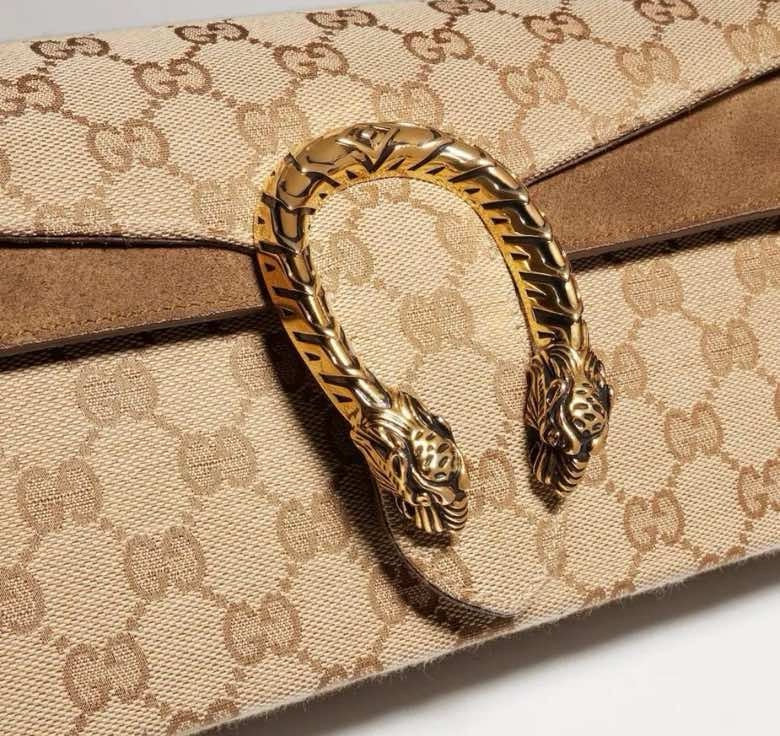 2026 Brown GG Canvas Classic Monogram Dionysus Bag 874735 FAF7S 9642