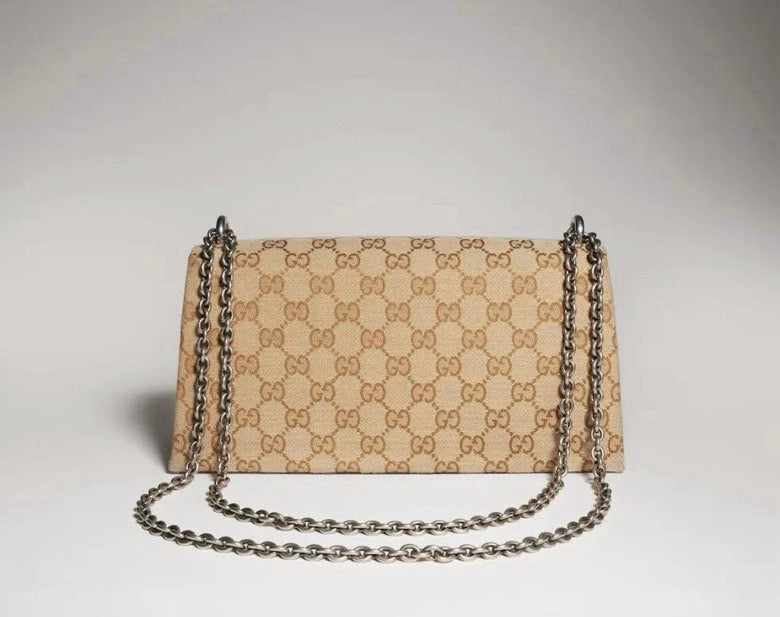 2026 Brown GG Canvas Classic Monogram Dionysus Bag 874735 FAF7S 9642