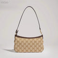 2026 Gossip Collection Brown GG Canvas Small Underarm Bag 875847 FAFY1 9651