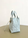 2026 Toujours Vertical Tote Bag in Smoky Blue, Small Size M2835OSOQ_M38Z