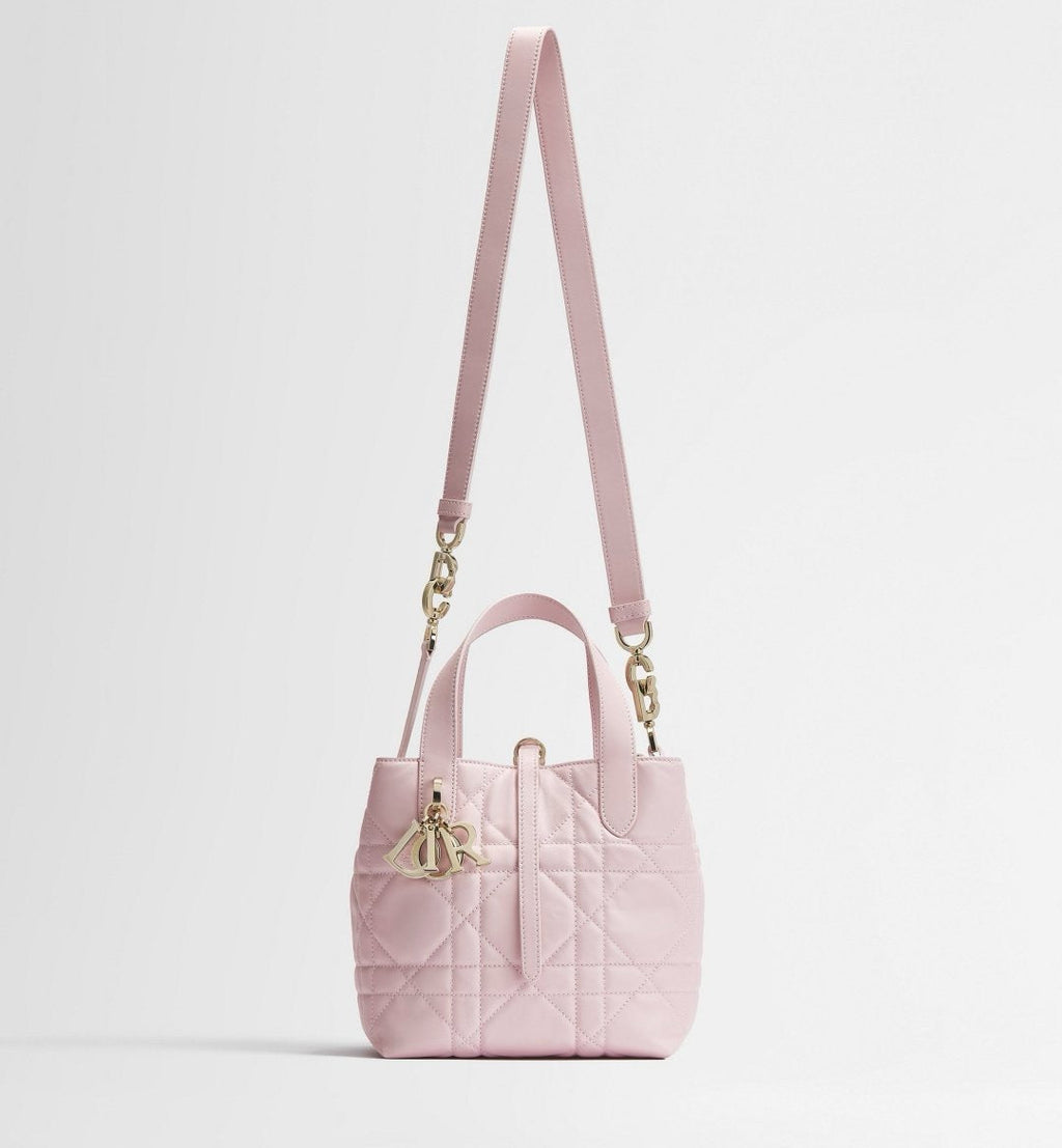 2026 Toujours Vertical Tote Bag, Small, Pink M2835OSNW_M29N