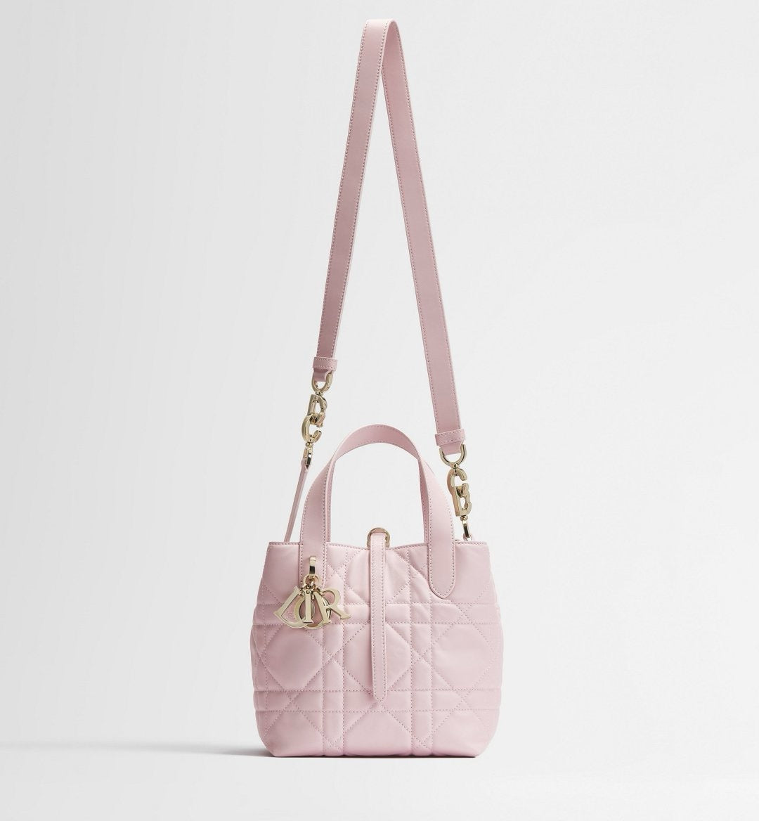 2026 Toujours Vertical Tote Bag, Small, Pink M2835OSNW_M29N