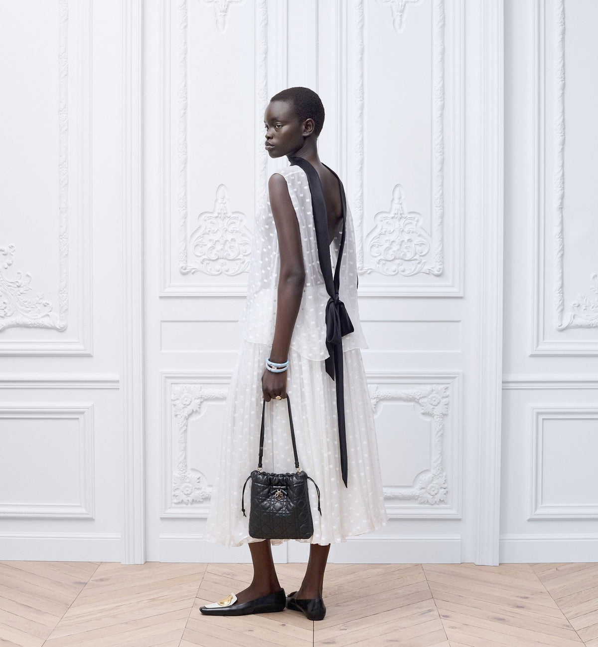 2026 Adiorable Black Mini Bucket Bag S2611OUQA_M900