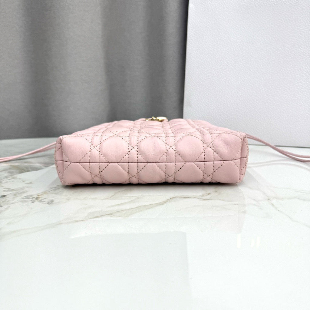 2026 Mini Bucket Bag Soupir Pink Cannage Lambskin S2611OUQA_M19N