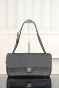2026 Spring/Summer 2026 Collection Large Flap Bag in Black Grained Calfskin AS6231-B24008-94305