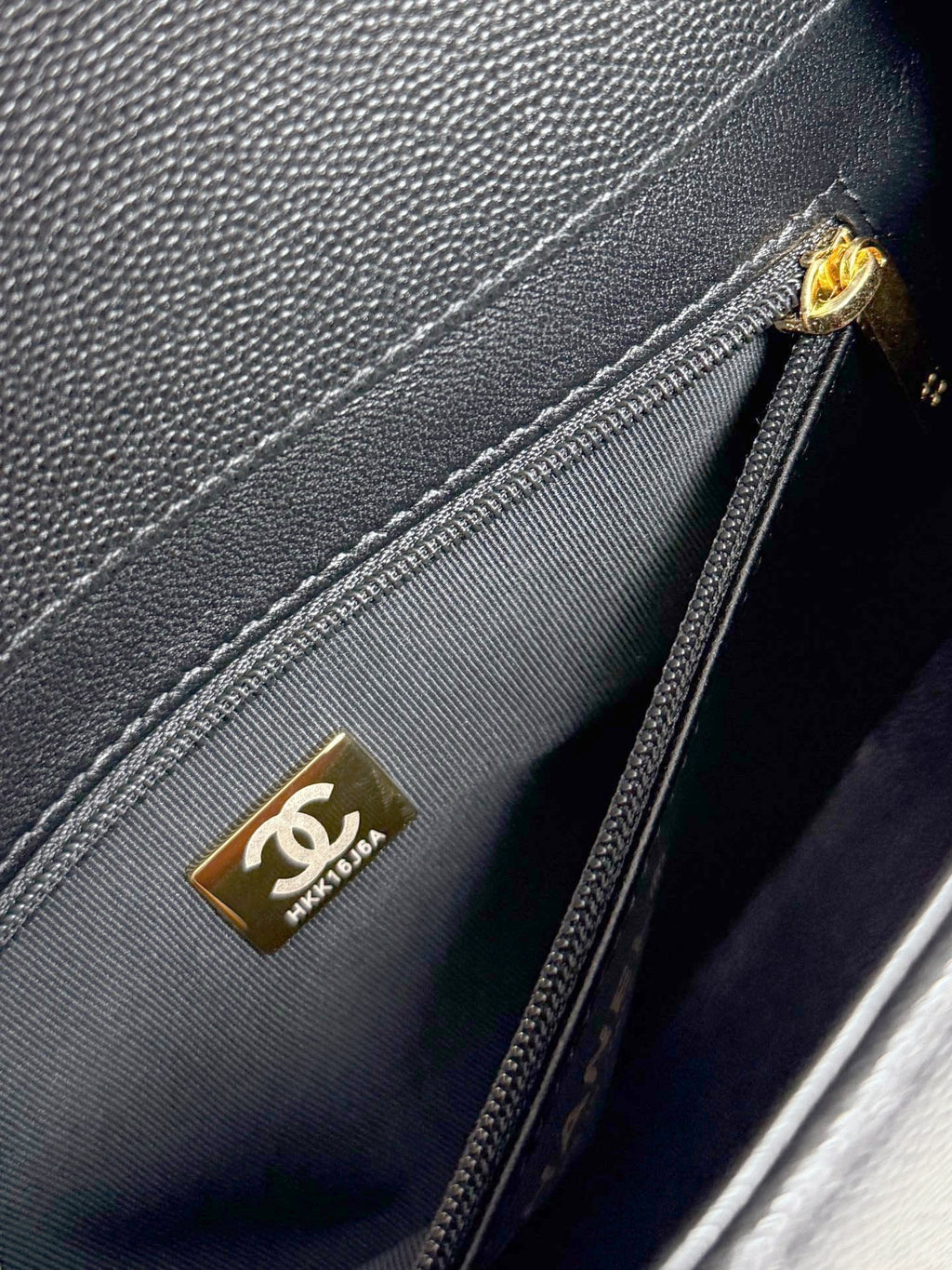 2026 Preppy Coco Small Flap Bag in Black Shiny Grained Calfskin AS6130 B23483 94305