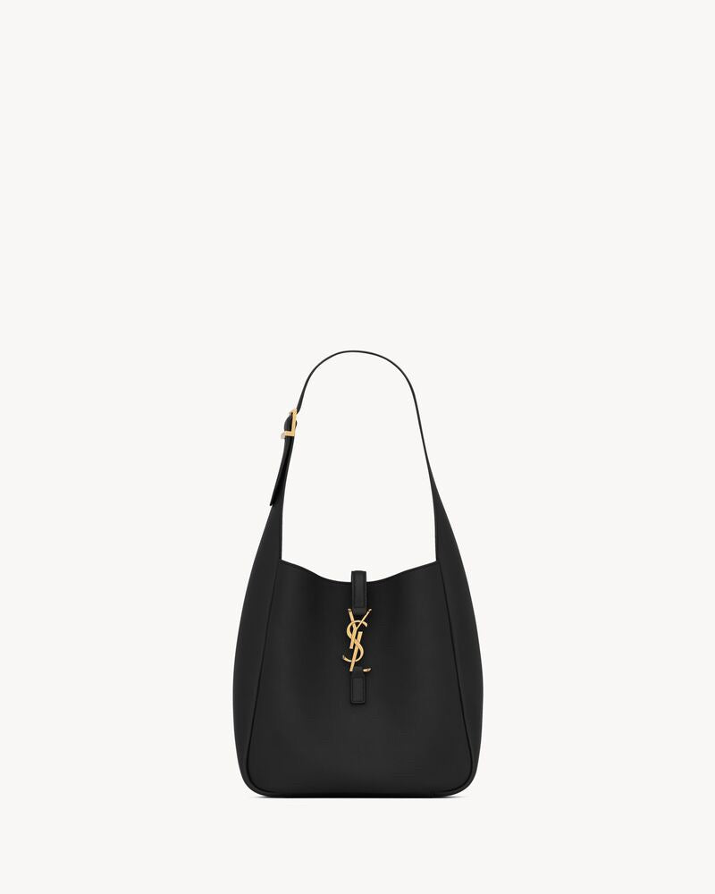 2026 Large Le 5 À 7 Supple Black Soft Leather Hobo Bag 713938AAAUQ1000