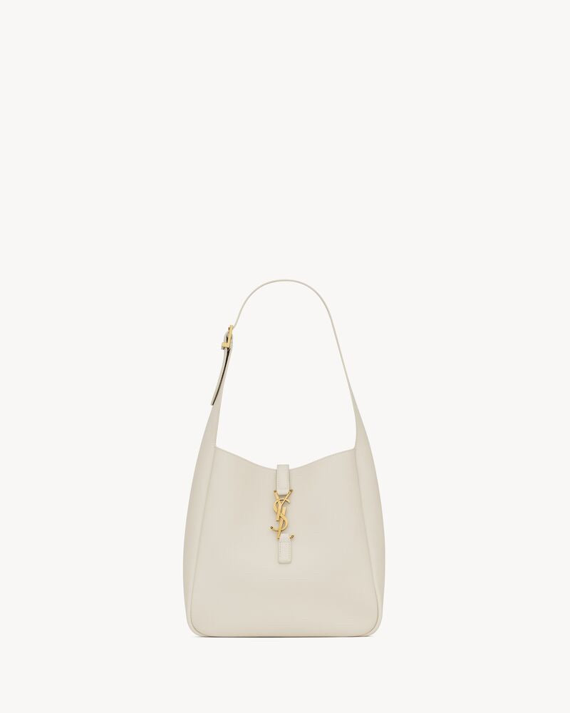 2026 Large Le 5 à 7 Supple Ivory White Leather Shoulder Bag 753837AAAUQ9207