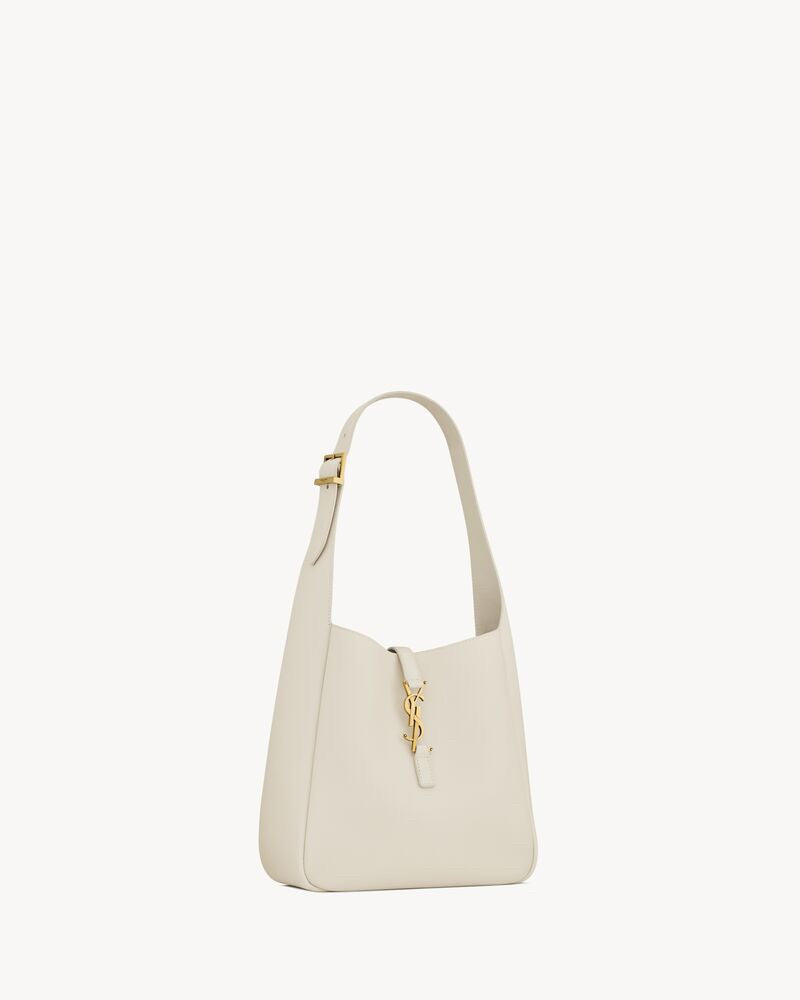 2026 Large Le 5 à 7 Supple Ivory White Leather Shoulder Bag 753837AAAUQ9207