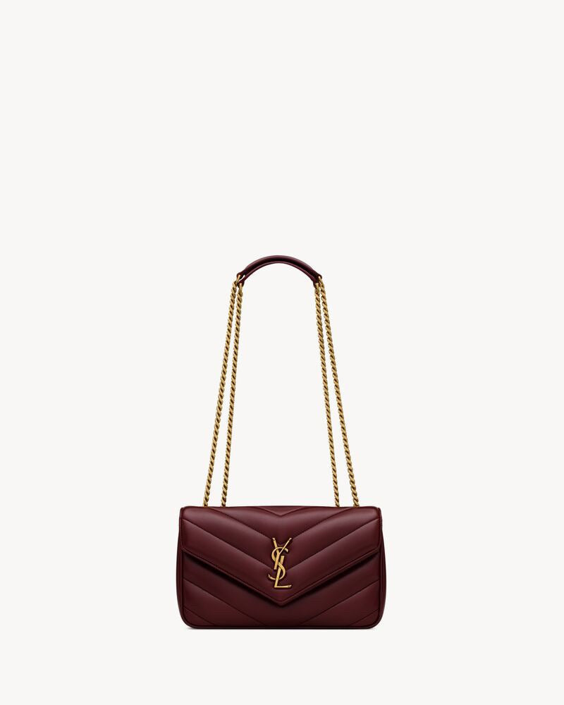 2026 Loulou Series Medium Deep Burgundy Lambskin Shoulder Bag 801439AAEAX6197