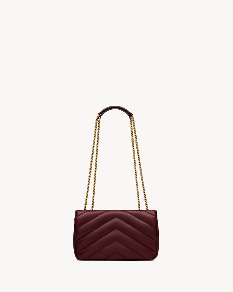 2026 Loulou Series Mini Deep Burgundy Lambskin Shoulder Bag 821749AAEAX6197