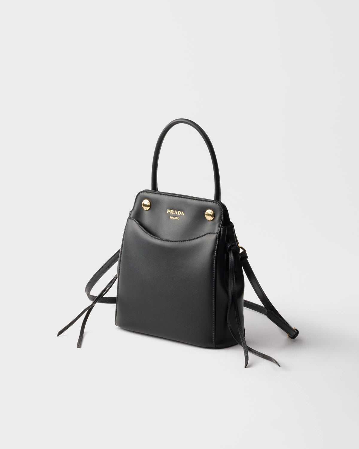 2026 Black Mini Leather Handbag 1BA496_2C6A_F0002_V_OOO