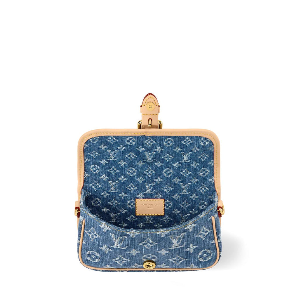 2026 Blue Denim Monogram Baguette Bag M13070