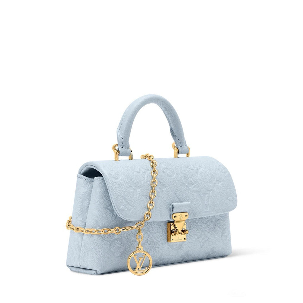 2026 Blue Embossed Calfskin Nano Madeleine Handbag M29352