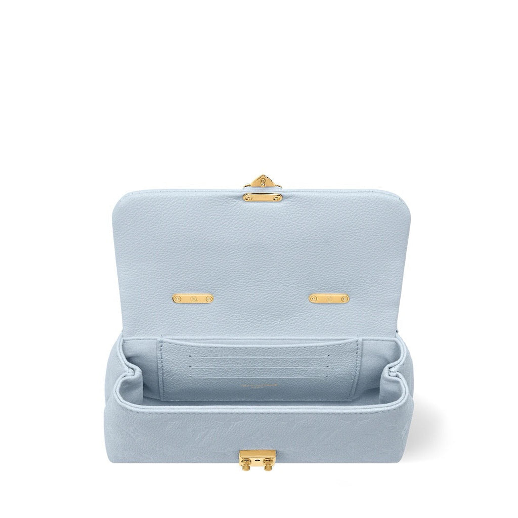 2026 Blue Embossed Calfskin Nano Madeleine Handbag M29352