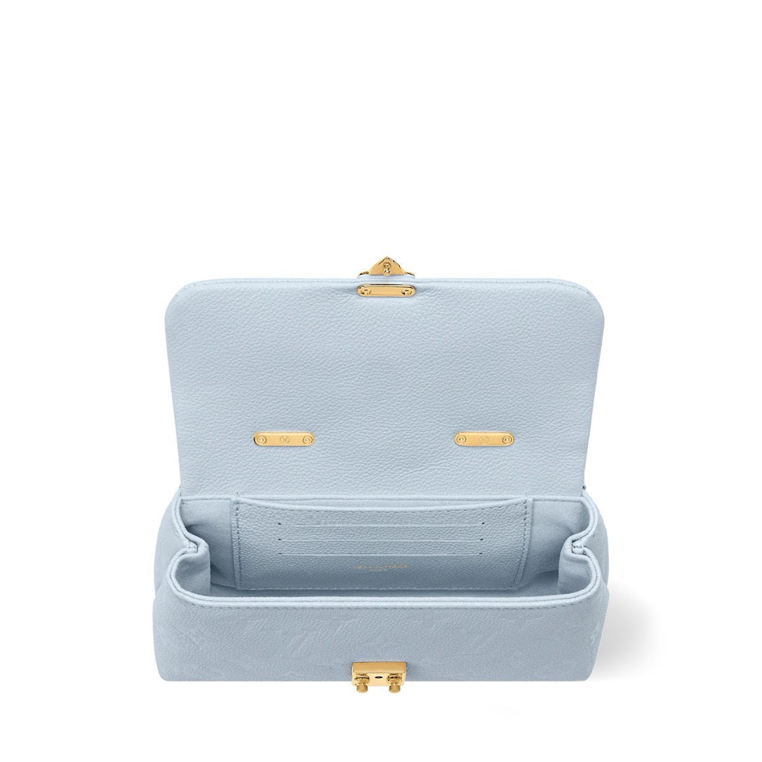 2026 Blue Embossed Calfskin Nano Madeleine Handbag M29352