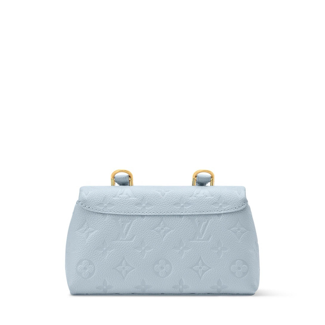 2026 Blue Embossed Calfskin Nano Madeleine Handbag M29352