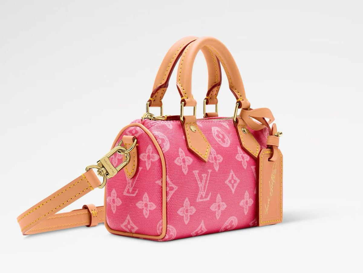 2026 Pink Nano Speedy (Monogram Origine) Mini Handbag M28322