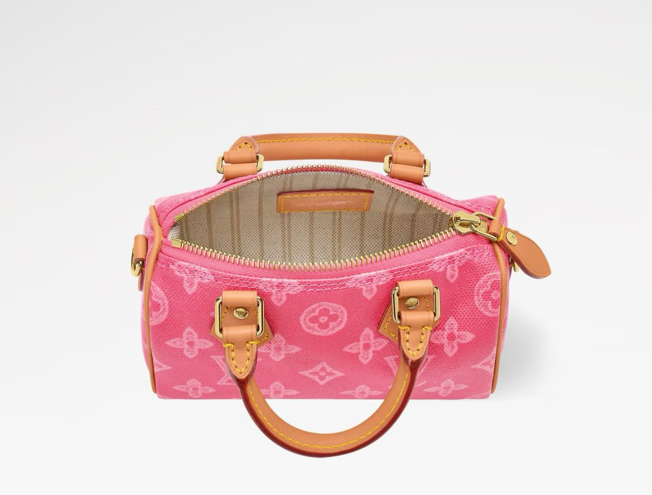 2026 Pink Nano Speedy (Monogram Origine) Mini Handbag M28322